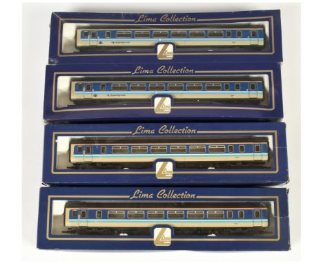 Lima OO Pair of BR &amp; ScotRail DMU's. Comprising L204676 BR Blue / Grey SuperSprinter Whitby Endeavour, boxes are still sh
