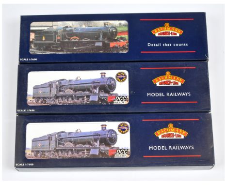 Bachmann trio of Hall Class Steam Locomotive to include 32-001 4-6-0 BR Hall Class Steam Locomotive No. 6937 "Conyngham Hall"