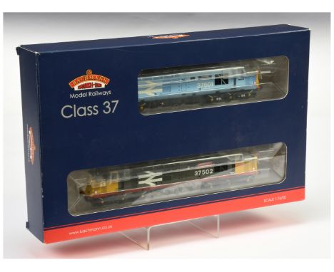 Bachmann OO Gauge 32-381T (Special Edition) Co-Co Class 37 Diesel Locomotives comprising of British Steel large logo blue No.