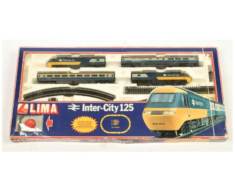 Lima OO 107056 BR Inter-City 125 Passenger Train Set. Containing Power &amp; Dummy cars + Passenger Coach &amp; Restaurant / 