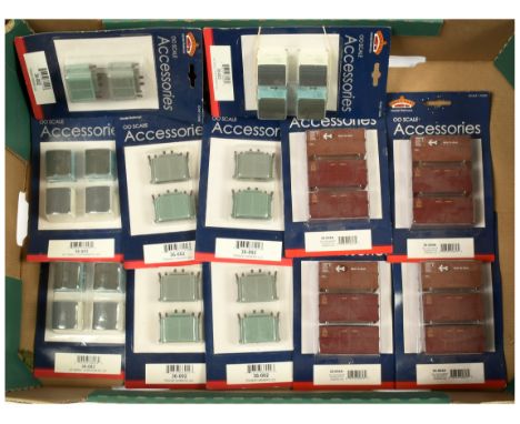Bachmann Branchline OO Accessories Packs. Comprising 5x 36-002 Transformers; 3x 36-003 AF Small Containers; 4x 36-004A BD Con