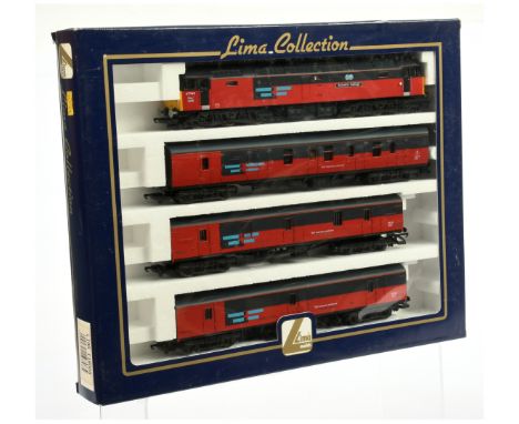 Lima OO 149808 Rail Express Systems Train Pack. Containing BR Red / Grey Class 47 - Atlantic College loco plus 3x Royal Mail 