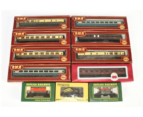 Dapol, GMR, Replica Railways, Flangeway mixed rolling stock. To include Dapol E1 LMS Maroon Dining Car; GMR BR Blue / Grey In