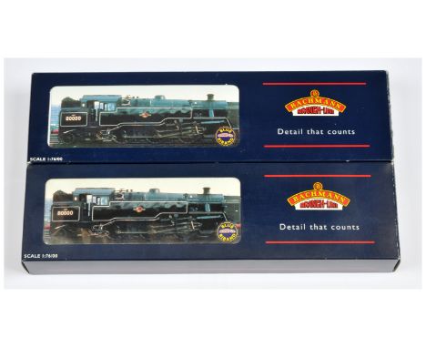 Bachmann OO Pair of BR Class 4MT Tank Loco's. Comprising 32-353 BR Green 80135; 32-354 BR Black 80002 (requires cleaning, 2x 