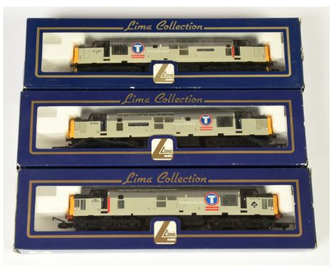Lima OO Group of 3x Transrail Grey Class 37 Diesel loco's. Comprising 204863 37407 - Blackpool Tower; L204937 37674 - Saint B