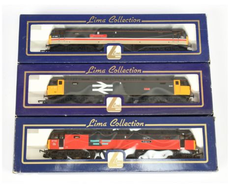 Lima OO Group of 3x Class 47 Diesel Loco's. Comprising Ltd Edition 204739 Rail Express Systems Red / Grey 47726 Manchester Ai