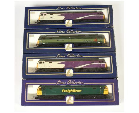 Lima OO Group of 4x Class 47 Diesel Loco's. Comprising 204600 47114 Freightliner Bulk; 204727 47817 Purple / White Porterbroo