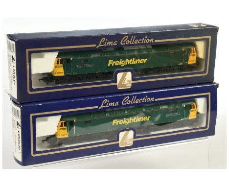 Lima OO Pair of Freightliner Class 57 Diesel Loco's. Comprising L204649 Ltd Edition 57001 Freightliner Green / Yellow - Freig