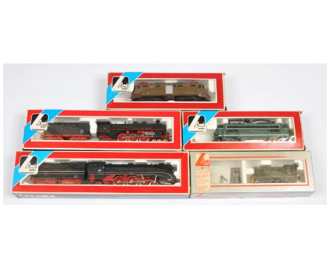 Lima Ho Group of Steam &amp; Diesel Loco's. Comprising 203016L 4-6-2 DB Black / Red 10 001; 203014L 4-6-2 Deutsche Reichsbahn