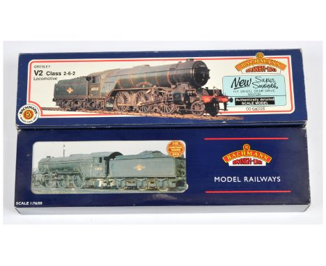 Bachmann OO Pair of boxed V2 Class Loco's. Comprising 31-550A LNER Green 4771 Green Arrow & 31-552 BR Green 60964 The Durham 