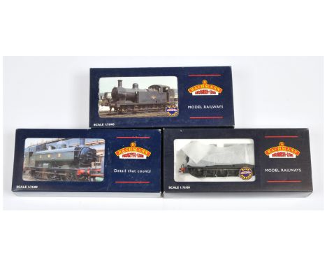 Bachmann trio of BR Steam Tank Locomotives comprising of 32-200 0-6-0 GWR 8750 Pannier Steam Tank Locomotive No. 9643 and oth