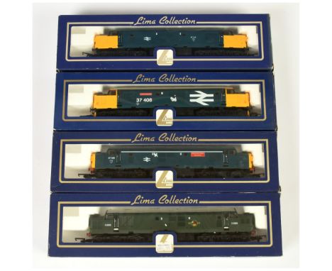 Lima OO Group of 4x BR Class 37 Diesel Loco's. Comprising 204760 37095 Blue - British Steel Teesside; 204772 D6999 Green; 204