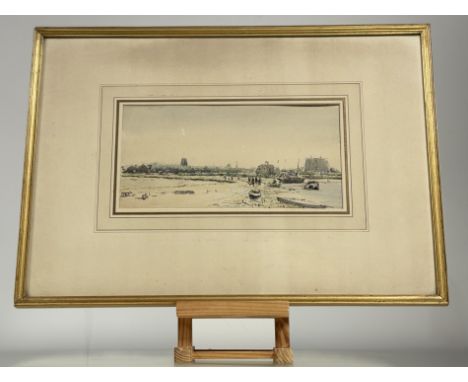James McBey (Scottish, 1883-1959), Walton on the Naze (Essex), signed, titled and dated Sept. 1922, pen, ink and watercolour,