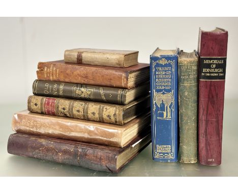 Edinburgh, a group of volumes comprising: Alexander Kincaid, "The History of Edinburgh....", with fold-out engraved map, pub.