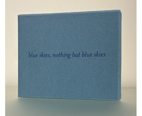 Y Sir Howard Hodgkin C.H., C.B.E. (British, 1932-2017), Blue Skies, Nothing But Blue Skies, a Momart Christmas Card 2002, scr