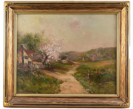 Lucien Whiting Powell (American, 1846 - 1930)Oil on Canvas. Signed lower left.Condition: patch verso to canvasSight Size: 16 