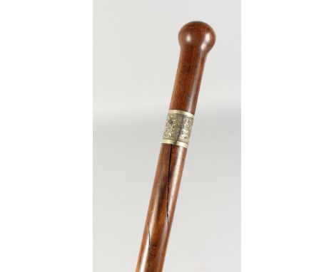 A 19TH CENTURY SWORD STICK. 27ins lonG.