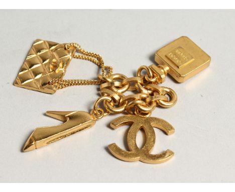 A GOOD VINTAGE CHANEL KEY RING