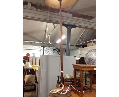 A TEAL STANDARD LAMP