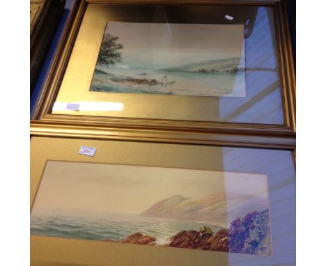 TWO LANDSCAPE WATERCOLOURS BY SHAPLAND AND ASHWORTH 