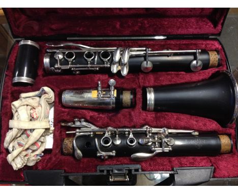 A BUFFET CLARINET IN A CASE.  C