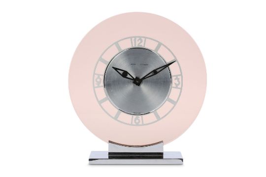 An Art Deco Style Jaeger Lecoultre Perspex And Chrome Desk Clock An Art Deco Style Jaeger Lecoultre