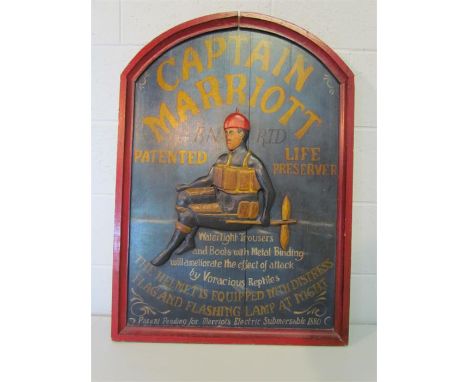 Vintage pub sign 'Captain Marriott' 