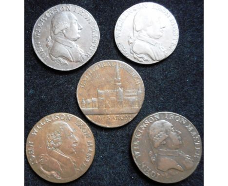Token Half-penny. Birmingham. Wilkinson. Near Fine.; Wilkinson. 1793. Good Fine.; Wilkinson. 1793. Near Fine.; Wilkinson. 179