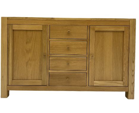 Light oak sideboard Dimensions: Height:&nbsp;83cm&nbsp; Length/Width:&nbsp;134cm&nbsp; Depth/Diameter:&nbsp;41cm