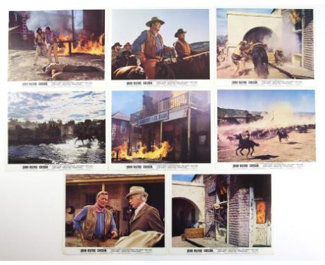 Chisum (1970) Set of 8 Front of House cards, 10 x 8 inches (8).Provenance: From The Michael Armstrong Cinema Collection.Condi