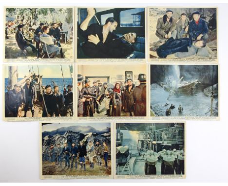 The Guns of Navarone (1961) Set of 8 Front of House cards, 10 x 8 inches (8).Provenance: From The Michael Armstrong Cinema Co