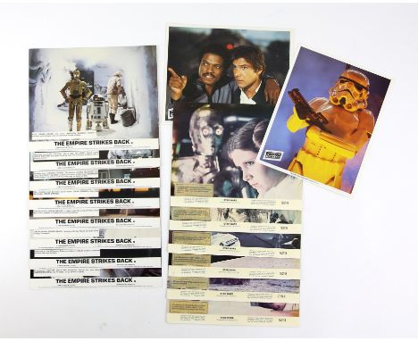 Star Wars related Front of House cards/stills including Star Wars (1977) x 6, Star Wars: The Empire Strikes Back (1980) x 10,