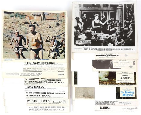 25 sets of Front of House cards including Sgt. Pepper's Lonely Hearts Club Band, Aliens, A Man Called Sledge, The Amorous Mil
