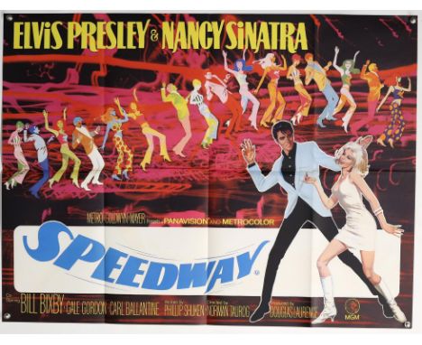 Elvis Presley Speedway (1968) British Quad film poster, staring Nancy Sinatra, folded, 30 x 40 inches. Provenance: From The M