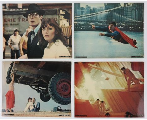 Superman - 3 sets of Front of House Cards/stills for Superman (1978) (card stock) (8), Superman II (1980) (7) and Superman II