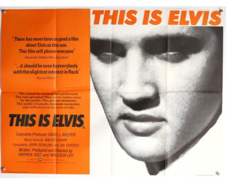 Elvis Presley This Is Elvis (1981) British Quad film poster, folded, 30 x 40 inches. Provenance: From The Michael Armstrong C