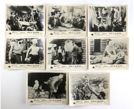 River of No Return (1954) Set of 8 black and white Front of House cards, starring Marilyn Monroe, 10 x 8 inches.Provenance: F