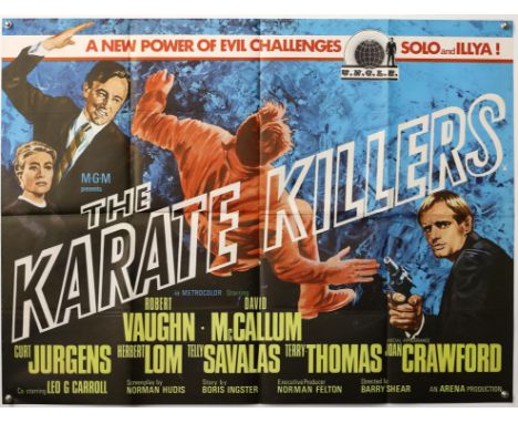 The Karate Killers (1967) British Quad film poster, The Man From UNCLE series, folded, 30 x 40 inches. Provenance: From The M