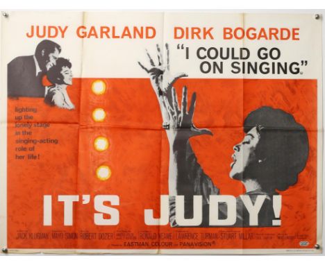 I Could Go On Singing (1962) British Quad film poster, starring Judy Garland and Dirk Bogarde, folded, 30 x 40 inches. Proven