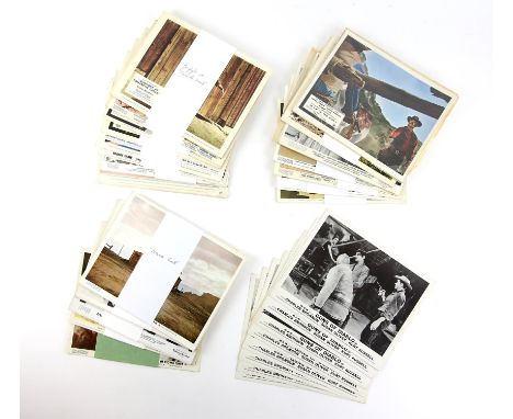 22 sets of Cowboy and Western related film Front of House cards including Hour of the Gun, The Hallelujah Trail, Gunfight at 