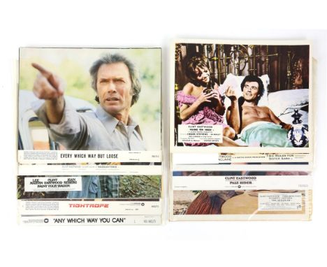 Clint Eastwood - 10 sets of Front of House Cards, including Play Misty For Me (7 cards), Pale Rider, Two Mules for Sister Sar