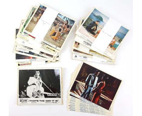 Elvis Presley - 18 sets of Front of House cards for films starring Elvis Presley including Roustabout, Paradise, Hawaiian Sty