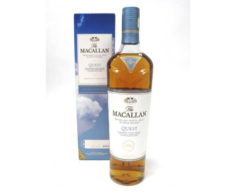 Whisky - The Macallan Highland Malt Scotch Whisky "Quest", 700ml., 40% Vol. boxed.