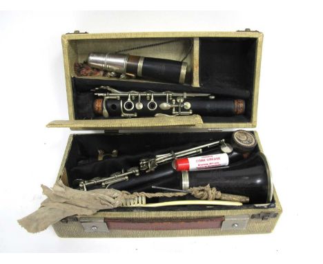 Selmer Sterling Clarinet, manufactured by Selmer, Paris and sold by Selmer, London, the serial number is 1006 indicating the 