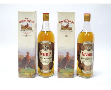 Whisky - The Famous Grouse Scotch Whisky, 70cl., 400% Vol., boxed, two bottles; Grant's Scotch Whisky, 75cl., 40% Vol., two b
