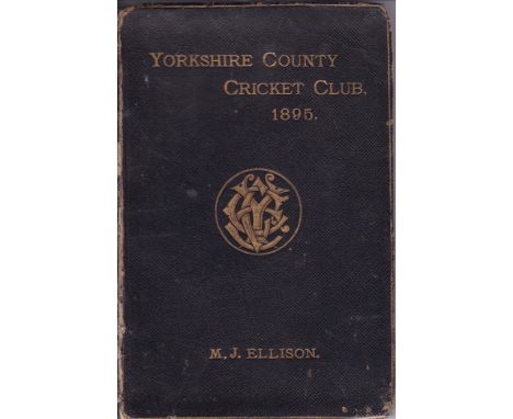 YORKSHIRE CRICKET ANNUAL 1895     Yorkshire County Cricket Club 1895, softback annual , edited and compiled by Joseph Beckett