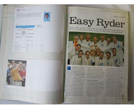 GOLF - 2006       Large green covered book for 2006 full of player profiles, details of events, prize money etc compiled by a