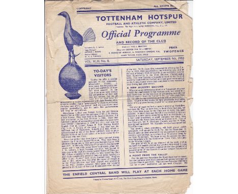 TOTTENHAM   Collection of  forty one Tottenham home programmes, 50s, comprising 49/50 Cup Semi-Final , Chelsea v Arsenal 18/3