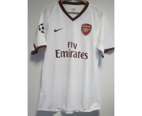 PLAYER ISSUE SHIRT / ARMAND TRAORE / ARSENAL        White short sleeve Champions League shirt which was issued for Traore for