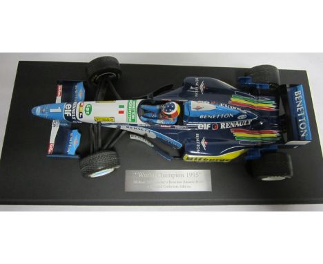 F1 MODEL CARS - MICHAEL SCHUMACHER       Issued by Paul's Model Arts Minichamps, 1:18 scale Benetton Renault B195 - World Cha